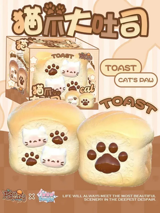 Cat Paw Toast Squishy